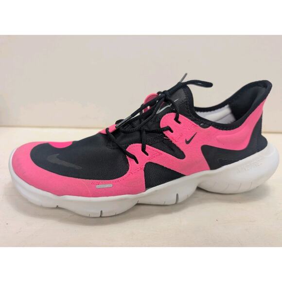 Nike Free RN 5.0 2019 Shoes Mens Size 11 Pink Black White Running AQ1289-601 - Picture 1 of 9